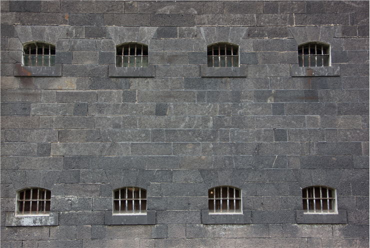 Picture Of Windows Of Prison Cells Of Melbourne Goal Australia